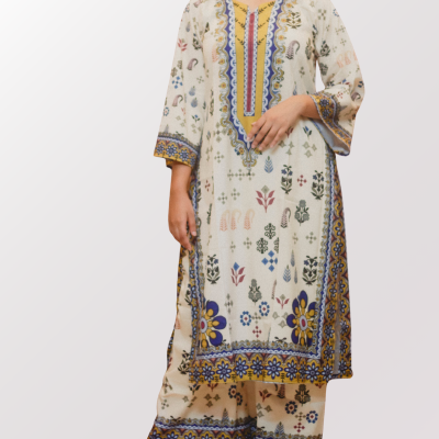 2 Piece Cream Women’s Silk Luxury Set