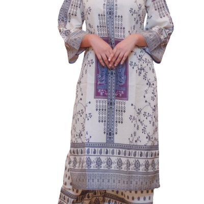 2 Piece Off-White Women’s Silk Premium Set