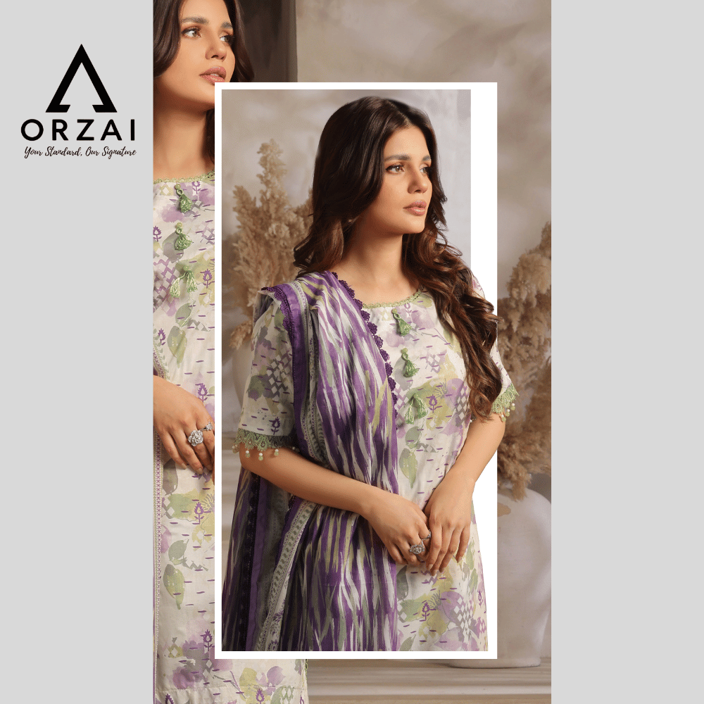 Pakistani 3-Piece Lawn Dress - Image 2