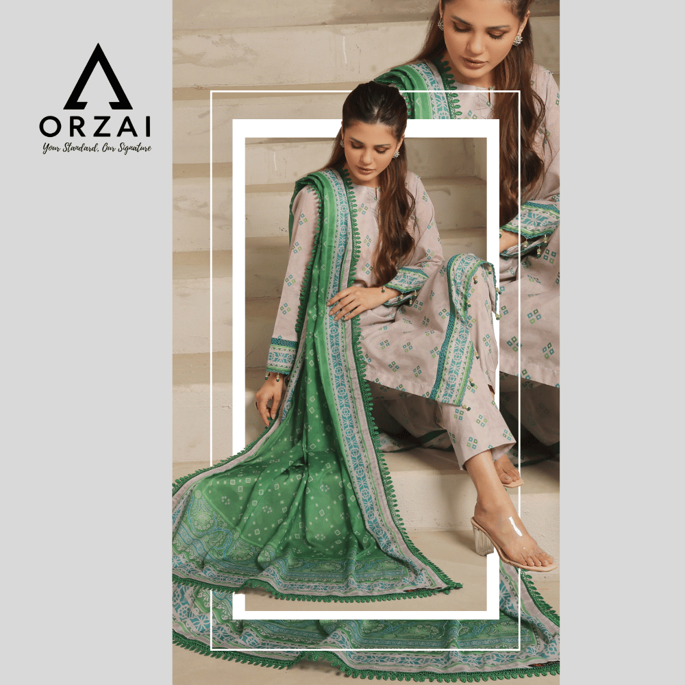 Pakistani 3-Piece Lawn Dress - Image 2