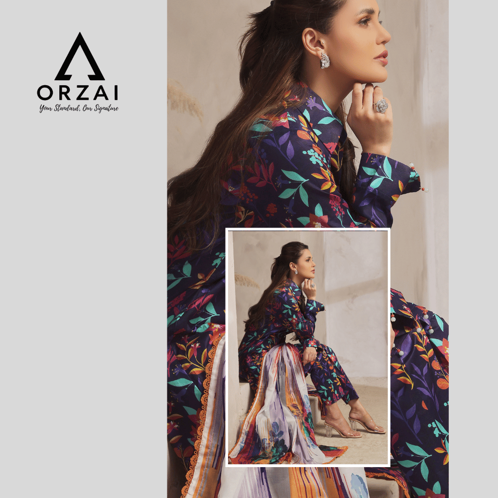 Pakistani 3-Piece Lawn Dress - Image 2