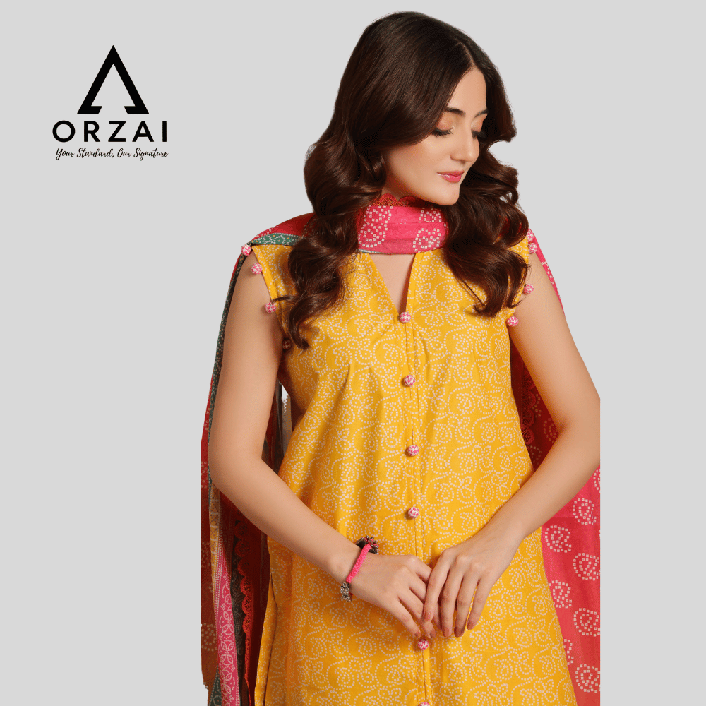 Pakistani 3-Piece Lawn Dress - Image 4