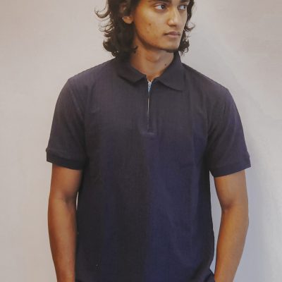 Blue Zipper Old Money Premium Men’s Polo T-Shirt
