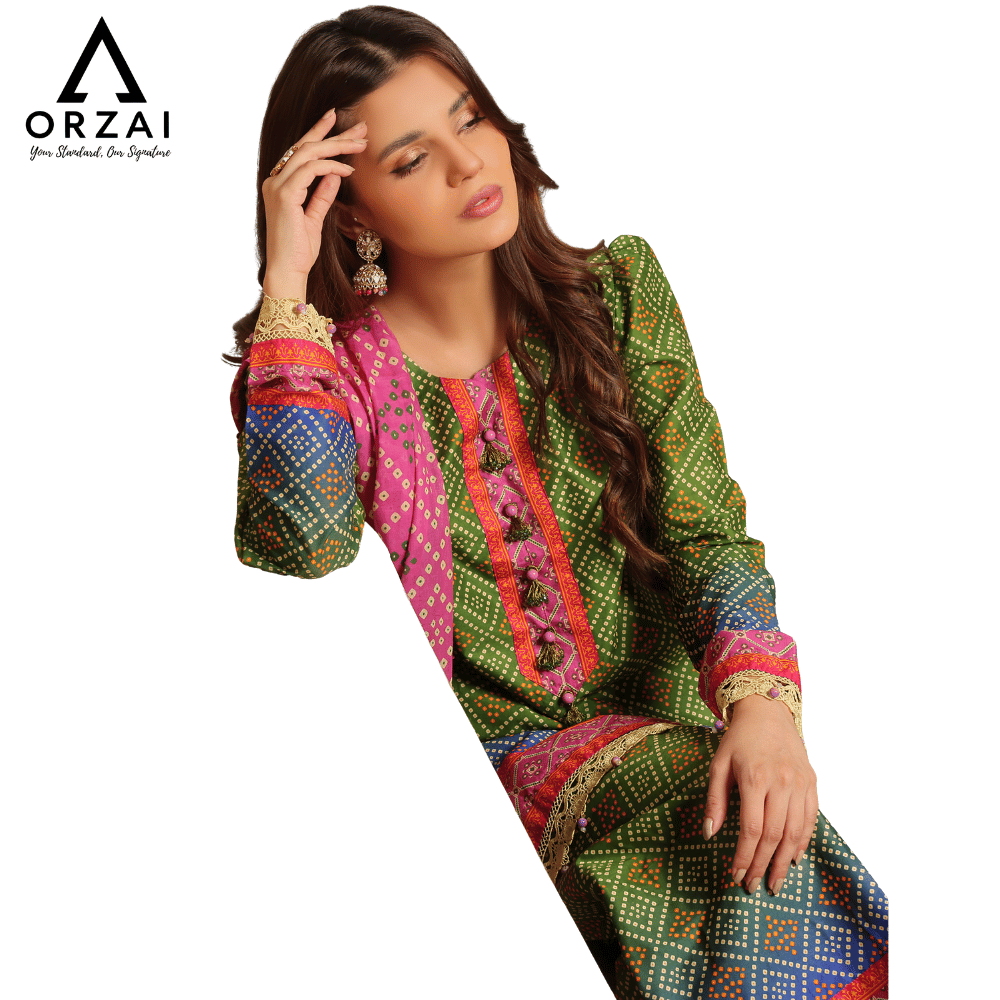 Pakistani 3-Piece Lawn Dress - Image 5