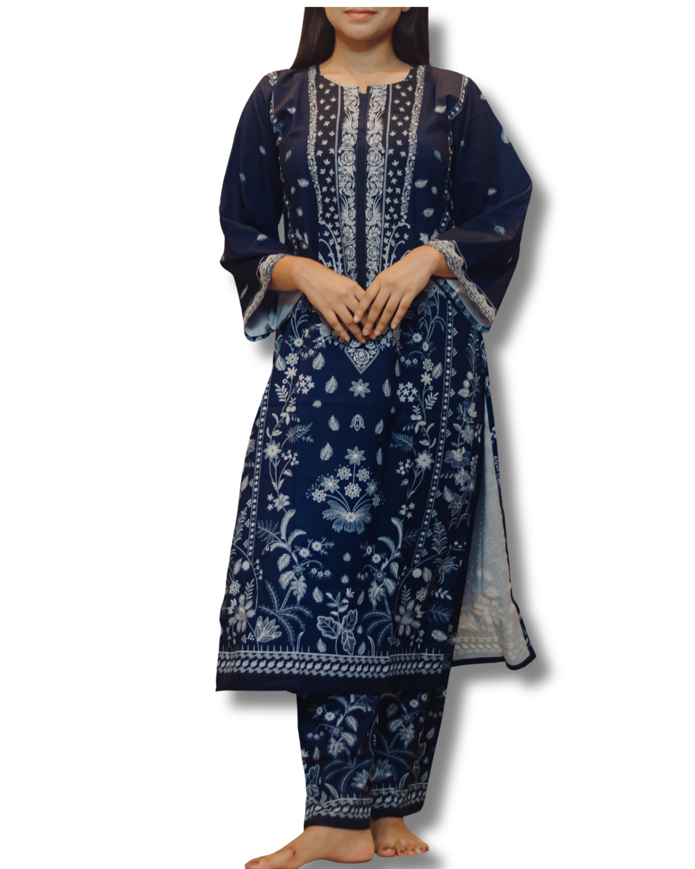 2 Piece Navy Women’s Silk Luxury Set