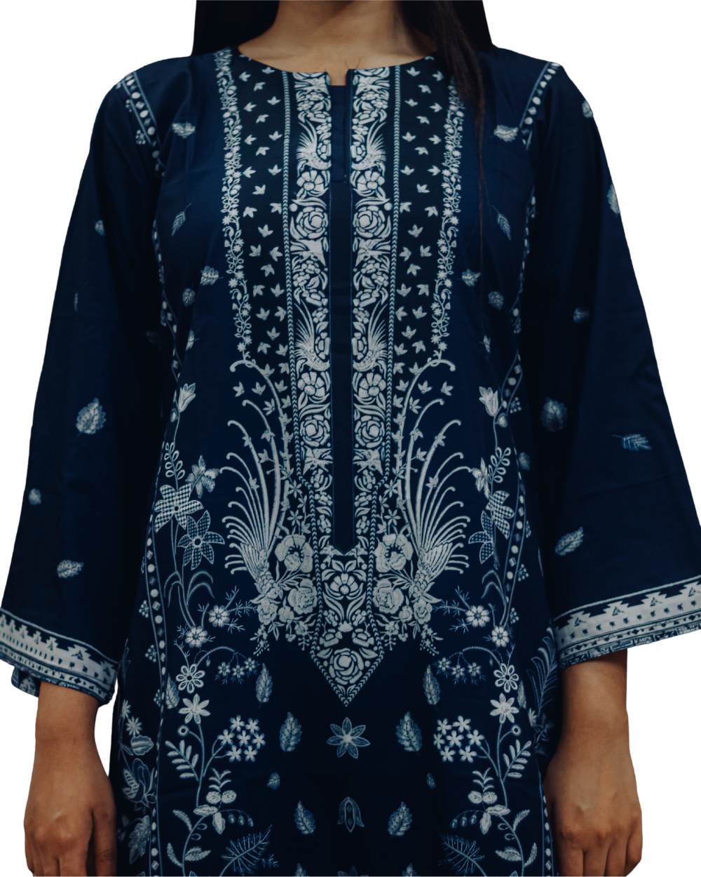 2 Piece Navy Women’s Silk Luxury Set - Image 2