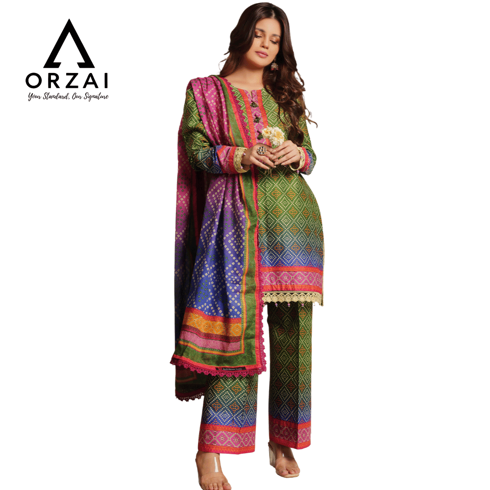 Pakistani 3-Piece Lawn Dress