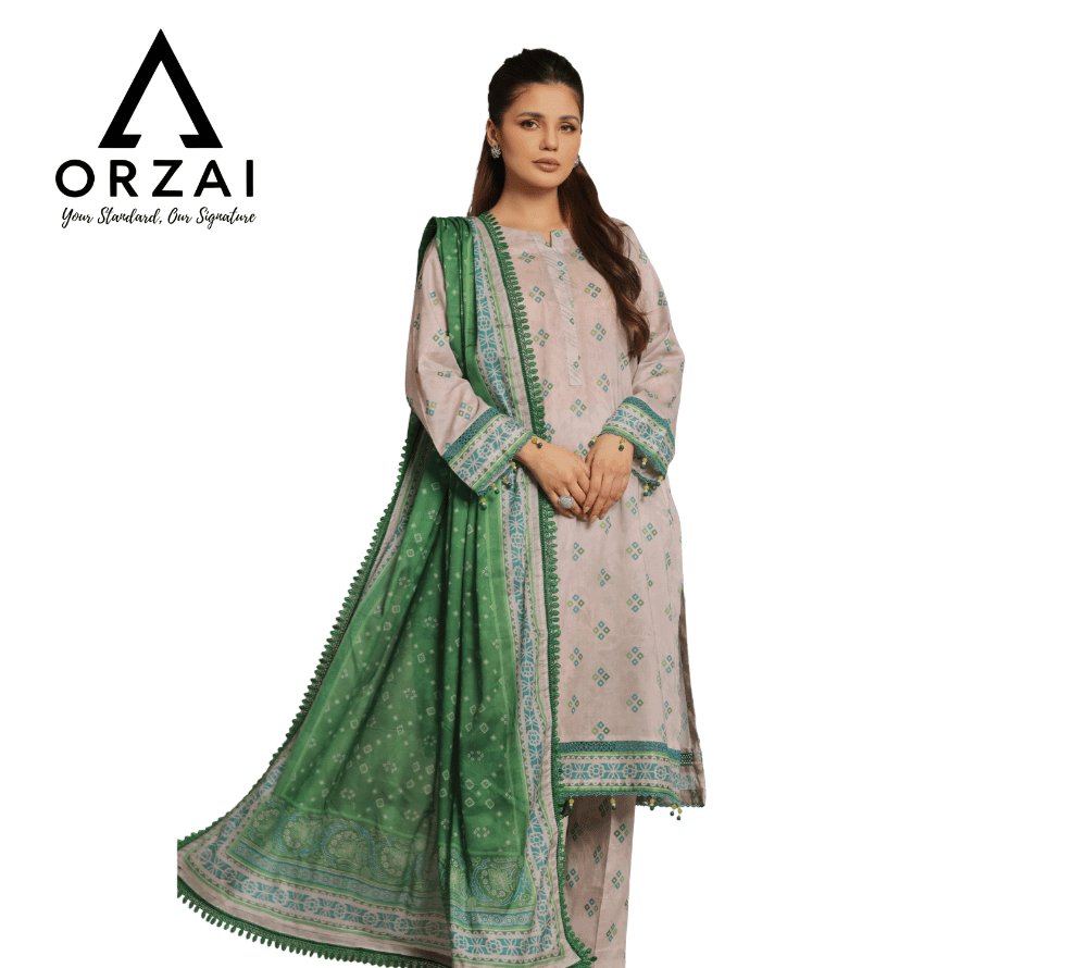 Pakistani 3-Piece Lawn Dress