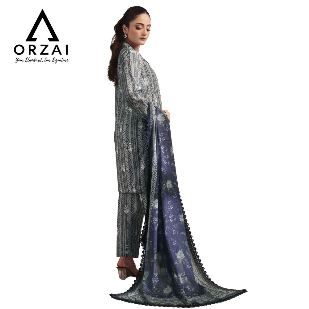 Pakistani 3-Piece Lawn Dress - Image 2