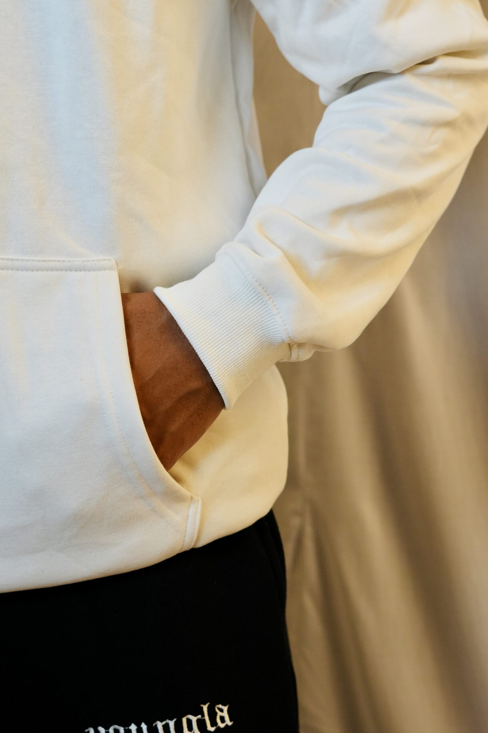 Men’s Premium Off White Hoodie - Image 4