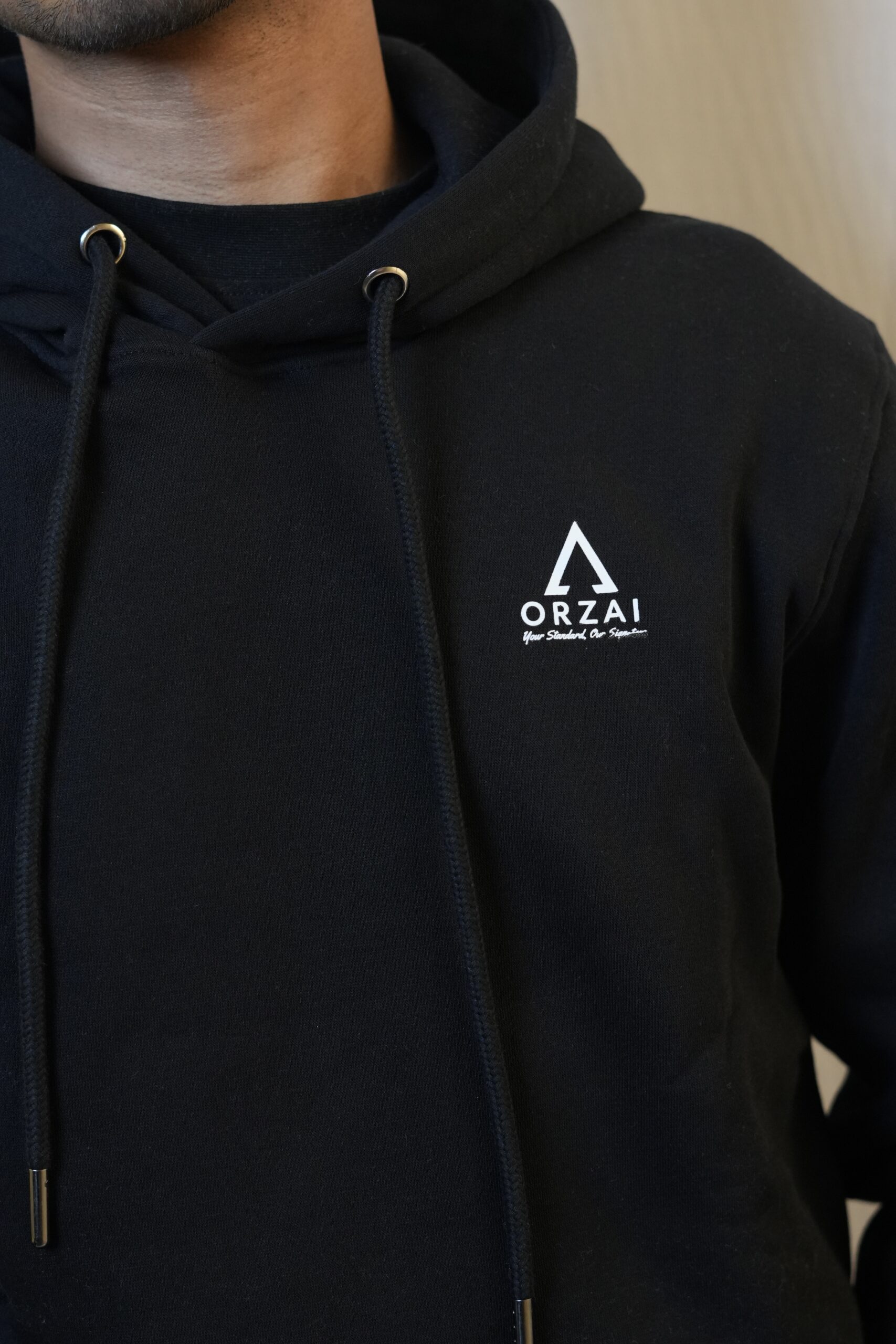 Men’s Premium Black Hoodie - Image 2