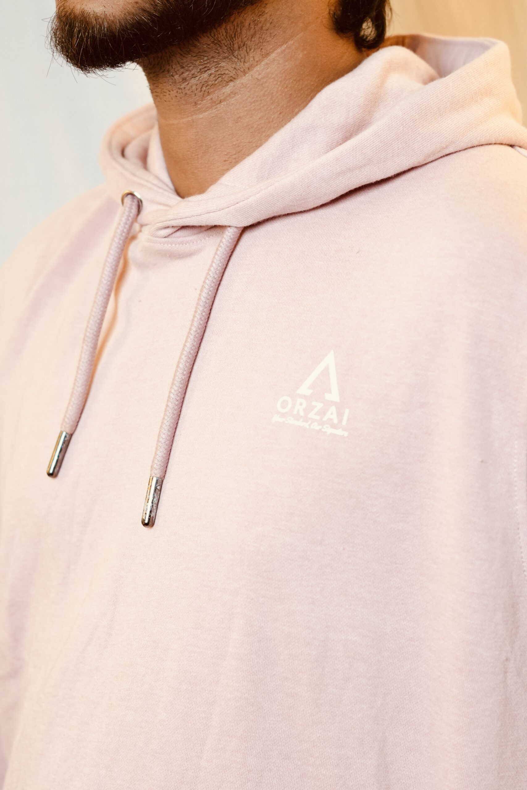 Men’s Premium Baby Pink Hoodie - Image 2