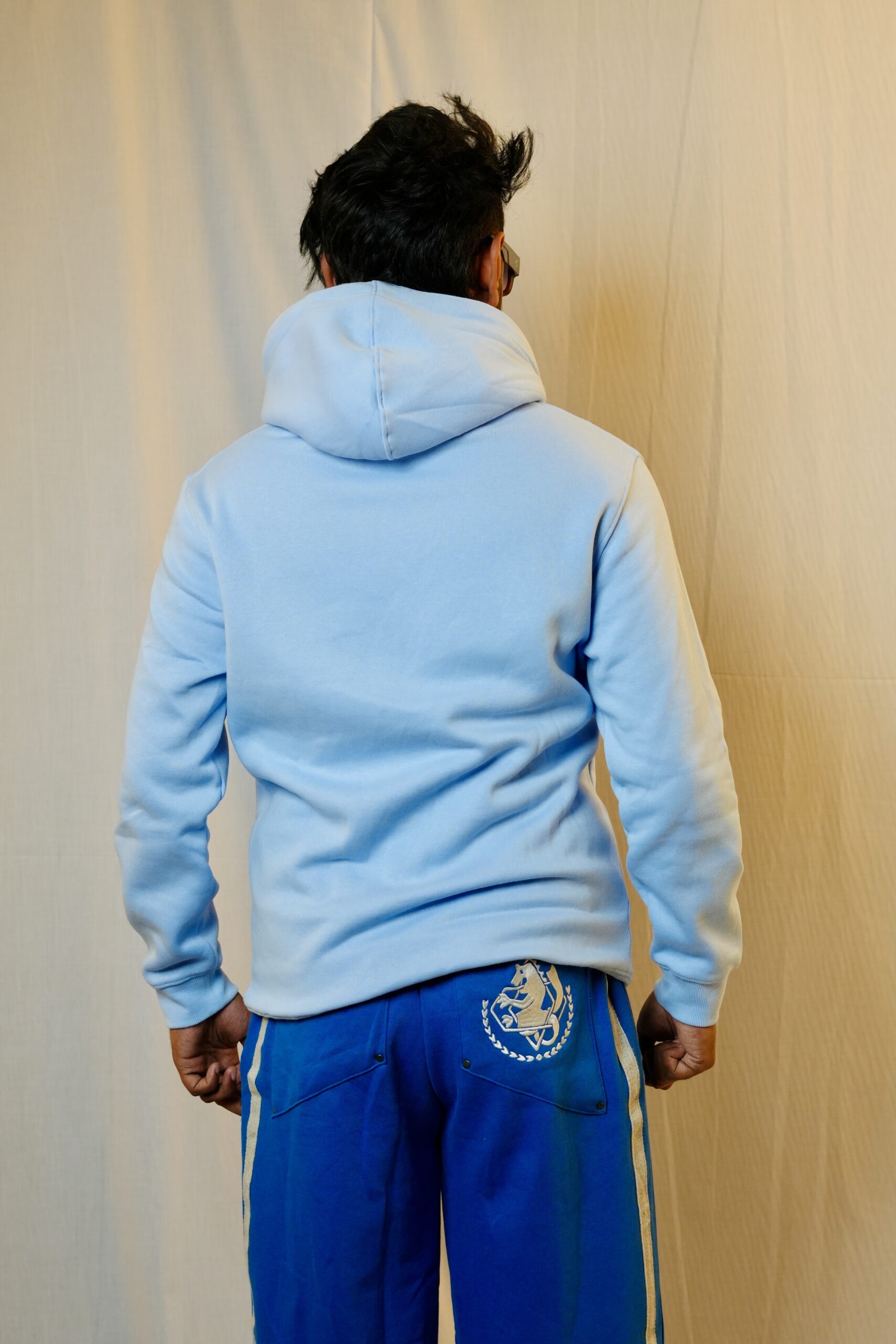 Men’s Premium Sky Blue Hoodie - Image 4